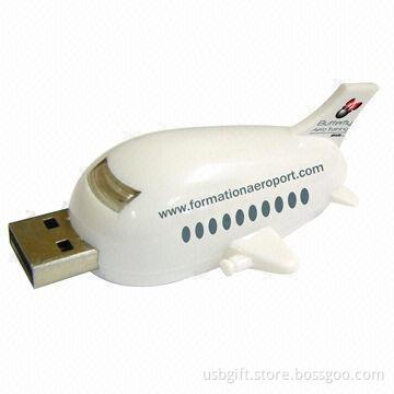 USB flash disk, 8GB capacity, plane design, promotional gift